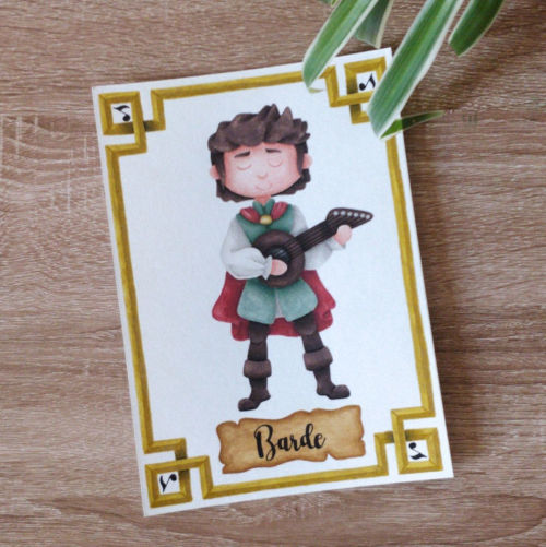 le Barde, illustration couleurs