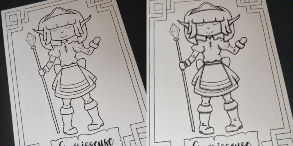zoom sur ma technique de dessin