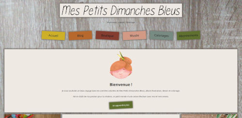 Aperçu de la page d'accueil du nouveau site en construction