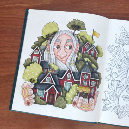 coloriage du livre Contes de fées et Légendes de Emelie Lidehall Oberg