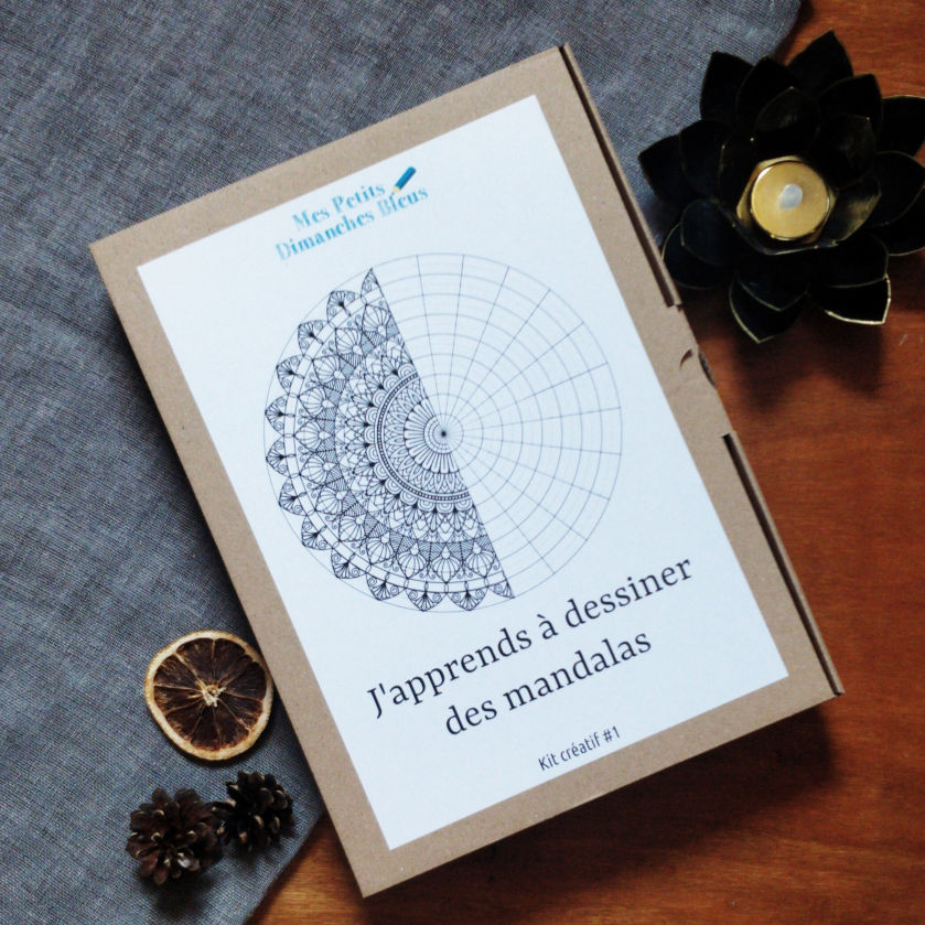 Kit créatif #1 - J'apprends à dessiner des mandalas