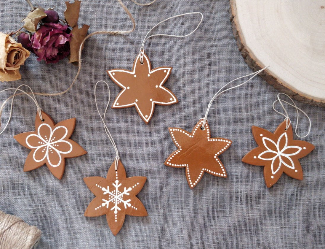 Collection de Noël - Petits sujets à suspendre (pâte autodurcissante) – Image 2