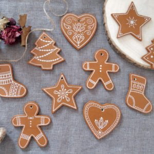 Collection de Noël - Petits sujets à suspendre (pâte autodurcissante)