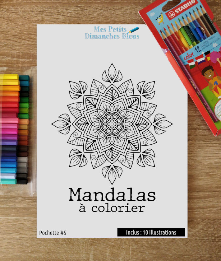 Coloriages - Mandalas à colorier - Pochette #5