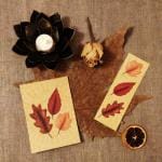 Nouvelle carte et nouveau marque-page sur le thème de l'automne