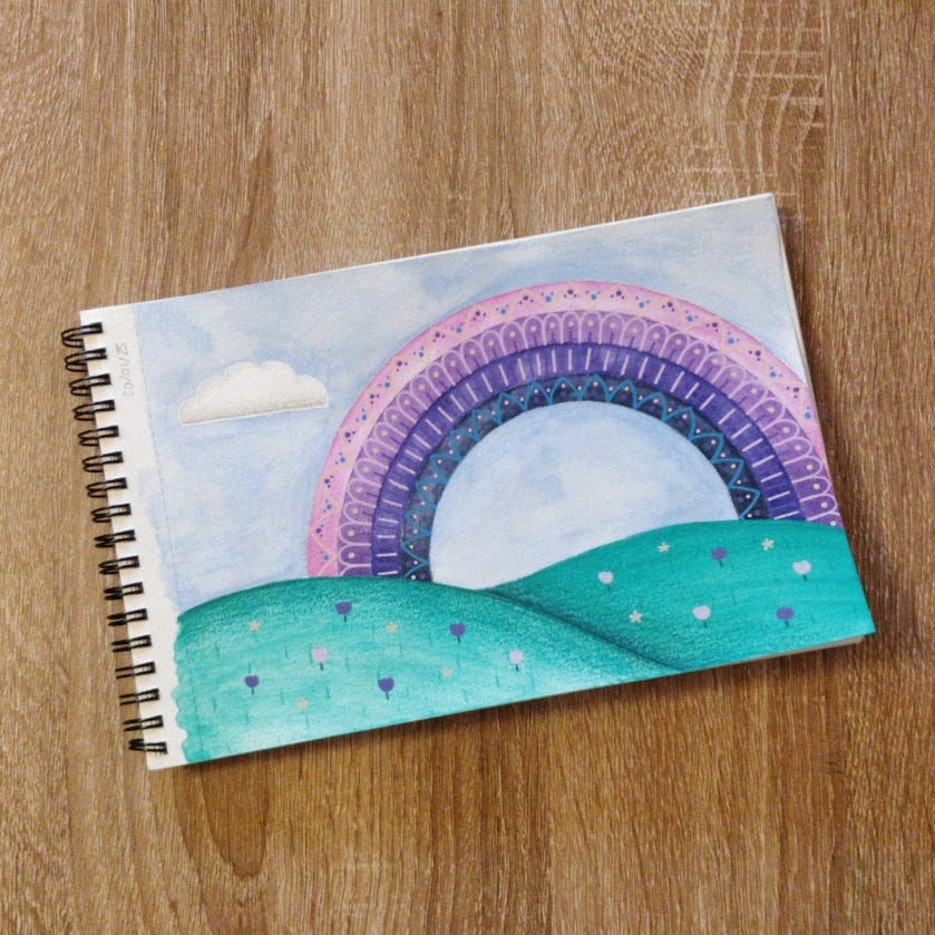 Illustration représentant un arc-en-ciel