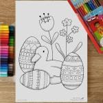 Coloriage offert à l'occasion de Pâques