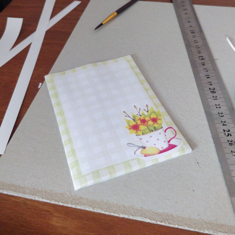 Prototype de bloc-notes fait-main