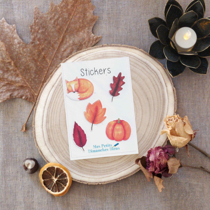 Lot de stickers - Automne