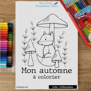 Coloriages - Mon automne à colorier - Pochette #6
