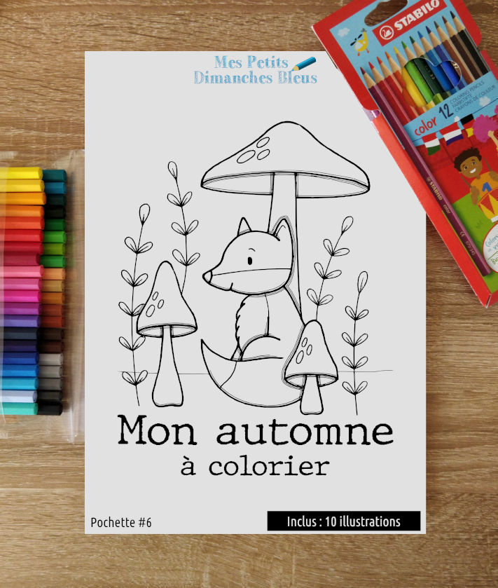 Coloriages - Mon automne à colorier - Pochette #6