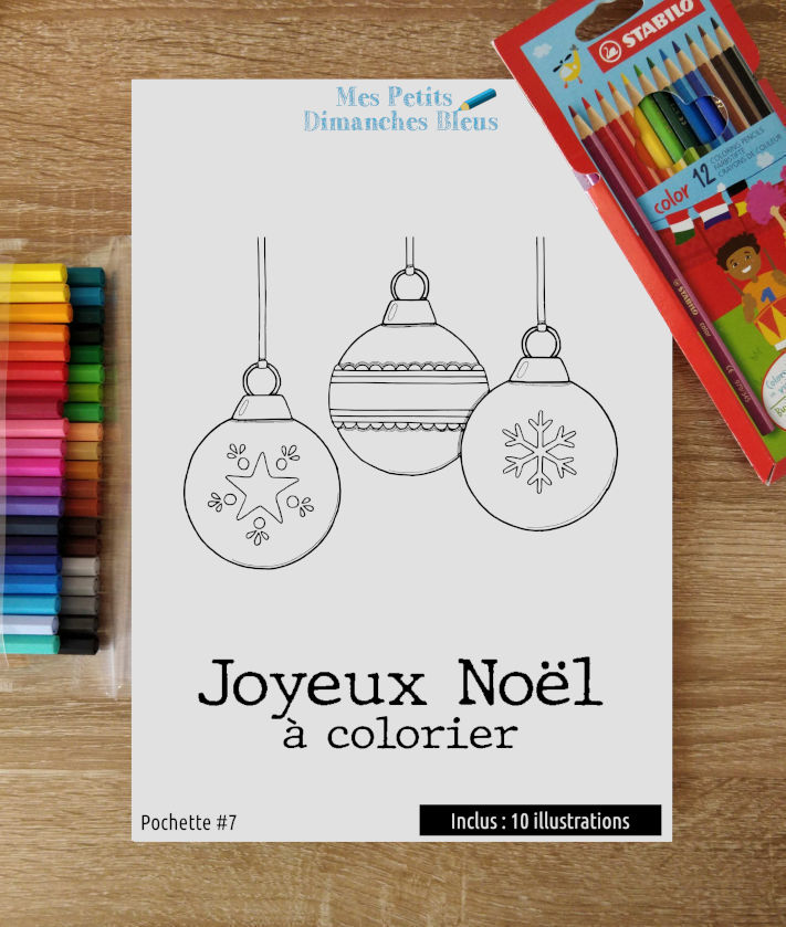 Coloriages - Joyeux Noël à colorier - Pochette #7