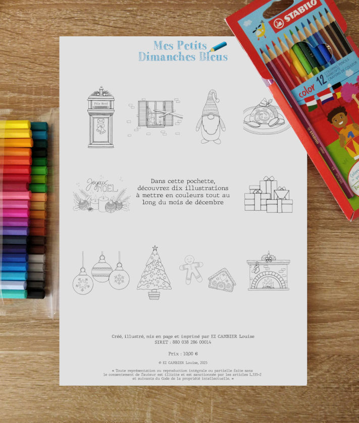 Coloriages - Joyeux Noël à colorier - Pochette #7 – Image 3