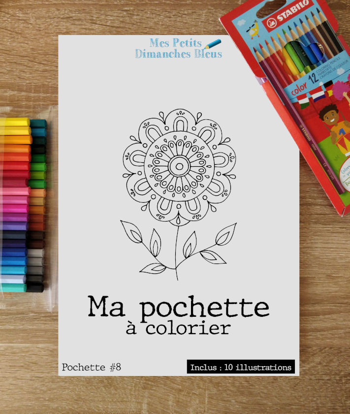 Coloriages - Ma pochette à colorier - Pochette #8