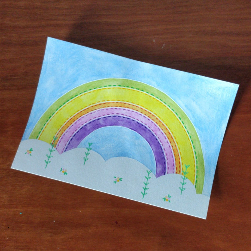 arc-en-ciel, couleurs pastel