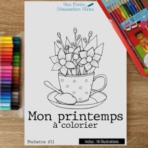 Coloriages - Mon printemps à colorier - Pochette #11
