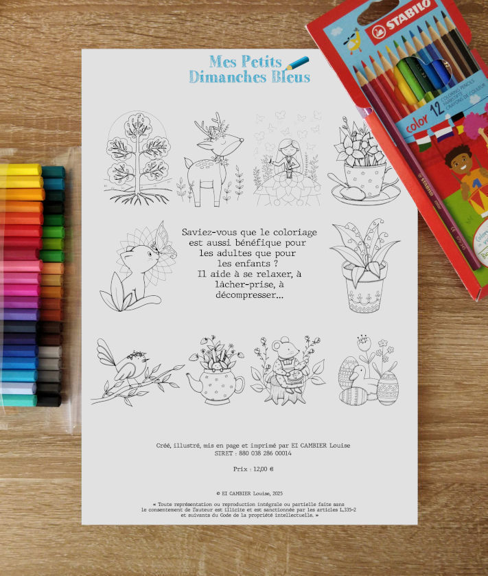 Coloriages - Mon printemps à colorier - Pochette #11 – Image 2