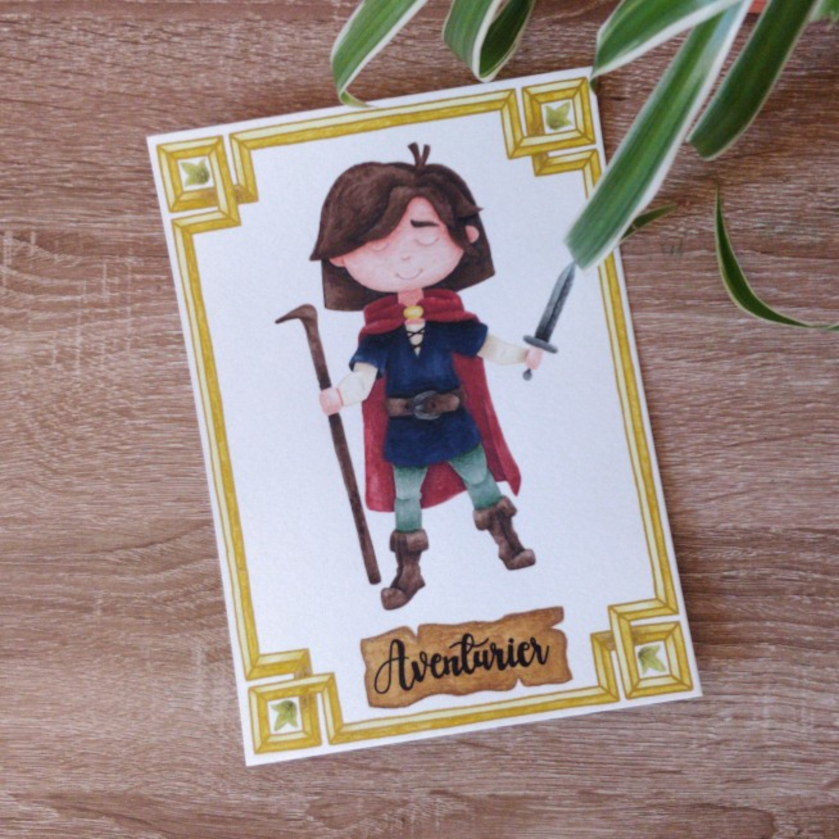 L'Aventurier, version illustration en couleurs